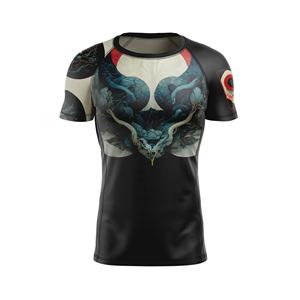 Rashguard pour homme à manches courtes, 100% polyester respirant - Product Image 1