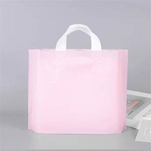 Bolsas de Plástico de Lujo para Compras con Asas, Reciclables, Termosellables, con Válvula de Estampado en Caliente, Bolsas de Regalo para Supermercado, Modelo LY-0037 - Product Image 5