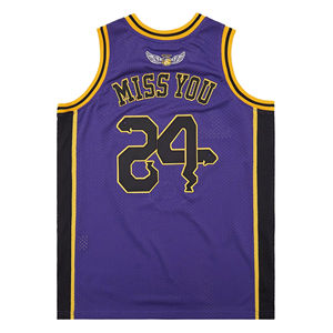 Camiseta de baloncesto de diseño de alta calidad con logotipo personalizado, camiseta de baloncesto transpirable de poliéster 100% de secado rápido para hombres - Product Image 3