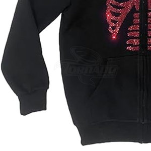 Sweats à capuche personnalisés en strass Sweats à capuche en strass du fabricant pakistanais OEM - Product Image 6