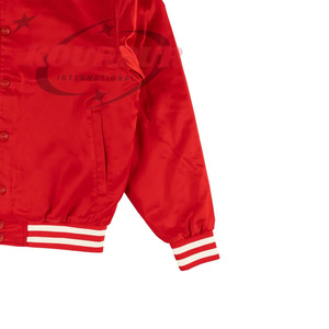 Chaqueta Universitaria para Hombre, Nueva Llegada, Color Rojo, Cuello Alto, Transpirable, Cómoda y a un Precio Razonable - Product Image 4