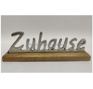 Hot Sale Metal Ornaments Tabletop Gift Sculpture With Wooden Base Customized for Home Decoration and Gifting Party Supplies - Product Image 4