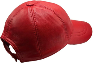 Gorras de Béisbol de Piel de Oveja Auténtica, Estilo Deportivo, Color Sólido Personalizable, Ajustables, 6 Paneles, Transpirables e Impermeables - Product Image 2