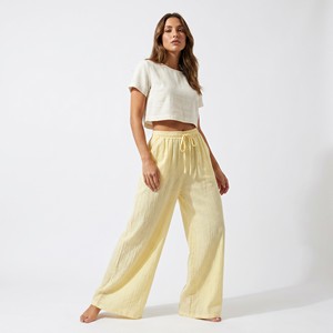 Pantalon léger et ample avec ceinture élastique et cordon de serrage ; Taille unique (tailles 36-44) - Product Image 2