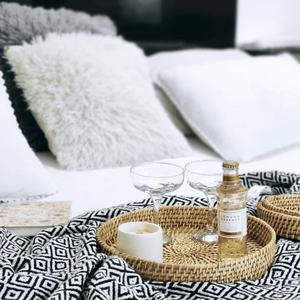 Plateau rond en rotin lot de 3 plateaux de rangement ménagers respectueux de l'environnement fabriqués au Vietnam Durable et beau Vente en gros - Product Image 3