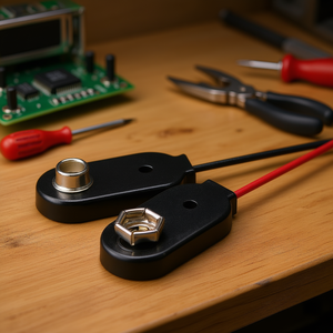 Lot de 10 boîtiers individuels en plastique pour piles 9V avec clips pour l'organisation - 10 par unité - Product Image 3