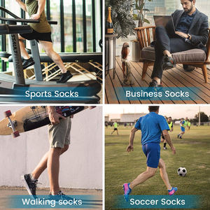 Calcetines deportivos impresos personalizados Calcetines deportivos con logotipo OEM Material transpirable y duradero para uso en entrenamiento - Product Image 5