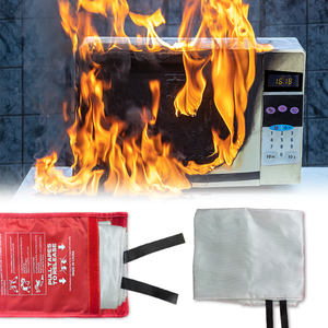 Couvertures anti-feu d'urgence résistantes à la chaleur en fibre de verre, protection ignifuge 550 degrés Celsius, couleur blanche - Product Image 2