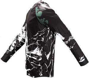 Nueva camiseta de carreras personalizada 100% poliéster impreso de talla grande de manga larga chaqueta de motocicleta Motocross ropa de carreras de autos de motocicleta - Product Image 3