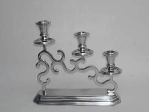 Portavelas Premium, muestra de Metal dorado disponible, decoración decorativa de vacaciones clara, estampado europeo, decoración de boda hecha a mano - Product Image 5