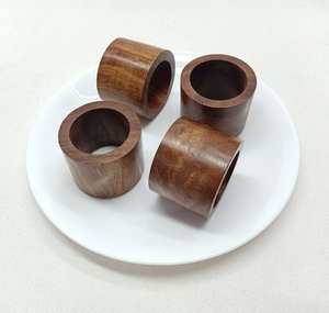 Modern Eco-Friendly Napkin <b>Rings</b> <b>Resin</b> Metal Wood & Glass Customizable Table Decor by MS Handicraft - Product Image 2