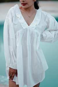 Happy Queens femmes fleur imprimé plage Mini robe & bohème Mini coton indien midi élégant bohème robes courtes personnalisées - Product Image 4