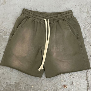 Shorts con Efecto Desgastado por el Sol, Estilo Vintage Premium, Corte Relajado, Tela Suave, Ropa Urbana, Ropa de Verano - Product Image 6