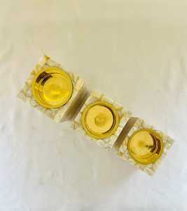 Portavelas de luz de té de nácar hecho a mano al por mayor, accesorio decorativo para el hogar para tarro de vela único de hormigón de Ramadán - Product Image 2