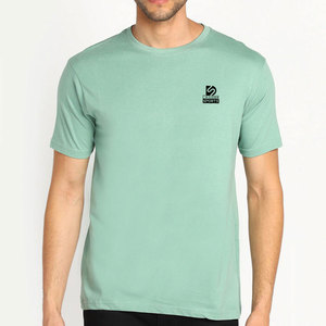 T-shirts pour hommes tendance, unis, service OEM – 100 % coton, séchage rapide, respirants, écologiques, faible MOQ, tissu de haute qualité - Product Image 1