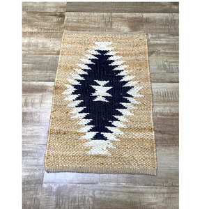 Revêtements de sol en coton jute naturel antidérapants écologiques personnalisés, tapis rembourrés lavables pour pique-niques au bureau à domicile - Product Image 1