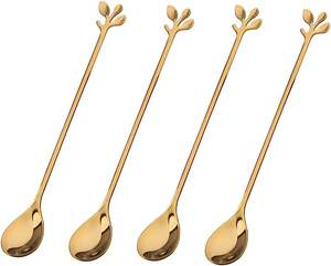 Hot Premium Bar ware Outils Bar Cuillère Style Indien Bar Outil Kit 100% Alimentaire Sûr Premium Qualité Spirale Cocktail Cuillère Nouveautés - Product Image 5