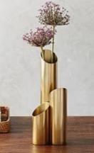 Vase de table en acier inoxydable fait main Présentoir en métal écologique pour mariages anniversaires fiançailles ramadans - Product Image 2