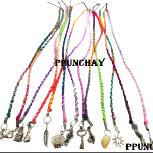 พู่ผมเส้นเล็กแบบพันพร้อมคลิปต่อผม แบบชนเผ่าแอนเดียน ปุนชัย เปรู 28 ซม. งานฝีมือหลากสีสัน - Product Image 1