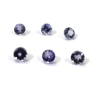 3毫米圆形切割天然坦桑石最佳中色优质宽松宝石批发石材供应商蓝色坦桑石