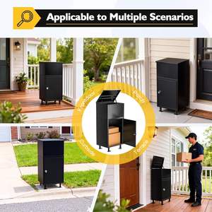 Buzón de Paquetería Personalizado JH-Mech, Tamaño XXL, para Cartas y Paquetes, con Cerradura y Tapa, 2 Llaves, de Acero - Product Image 3