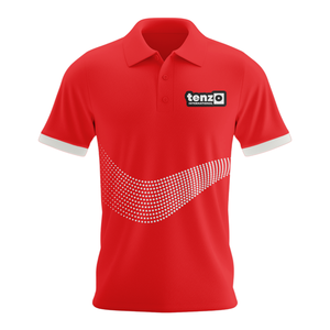 Camiseta polo sublimada para hombre, tela de poliéster y spandex, manga corta, ropa deportiva, longitud regular, secado rápido, diseño transpirable, personalizada - Product Image 5