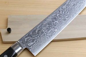 Couteau de cuisine le plus vendu en acier Damas ultra-affûté avec manche en bois Pakka – Meilleure vente. - Product Image 2