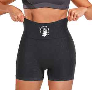 Cintura alta Carry Nude Buttock Scrunch Booty Butt Bike Shorts Leggings Black Gym Shorts para mujer Bolsa Impermeable Fitness Print - Product Image 1