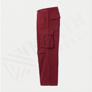 Pantalones Cargo para Hombre, 100% Algodón, Impermeables, Resistentes al Viento, Transpirables, con Botones, Múltiples Bolsillos, Estilo Urbano, Servicio OEM, para Exteriores - Product Image 3