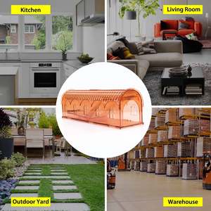 กับดักหนูขนาดใหญ่10นิ้ว2แพ็คนักฆ่าแบบพกพาสำหรับการควบคุมศัตรูพืชในบ้านฟาร์มออกแบบสไตล์สัตว์สำหรับไล่หนูฤดูร้อน - Product Image 6