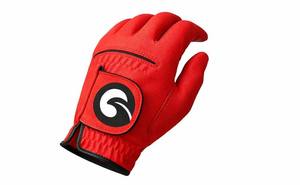 Gant de golf pour homme, main gauche, cuir PU rouge, respirant, antidérapant, ajustement confortable, gant de sport extérieur durable - Product Image 2