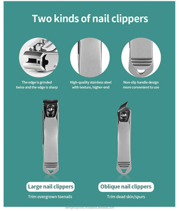 Juego de manicura y pedicura, cortaúñas de acero inoxidable, herramientas de corte, tijeras de uñas, Lima, cejas y pestañas, 8 Uds. - Product Image 4