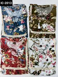 Dernières collections Kurtis courtes fantaisie décontractées et à porter au quotidien pour femmes avec grande taille disponible au prix le plus bas et haut de meilleure qualité - Product Image 6