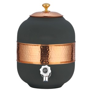 Dispensador de agua de metal de cobre con diseño martillado indio, PC personalizado, enfriador de agua potable de la mejor calidad para mejorar la salud - Product Image 6