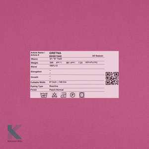 Alta calidad 100% algodón sarga sólido Casual ODM pantalones tela transpirable 240gsm tejido lavado técnica para mujeres - Product Image 6