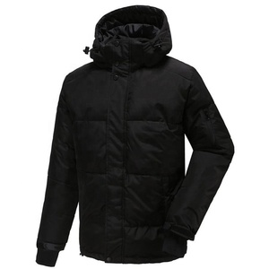 AQTQ Wholesale Thickened Warm <b>Hooded</b> <b>Waterproof</b> Logo Short Winter Coat Style Parka Men'S Goose <b>Puffer</b> Down <b>Jacket</b> - Product Image 2