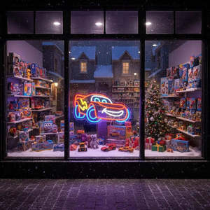 Panneau lumineux McQueen Neon Cars pour fêtes d'enfants : amusant et accrocheur - Product Image 3