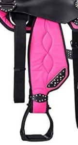 Western Synthetic Racing Trail Tack Selles de cheval équestre Poids Selle légère Tous les accessoires Ensemble complet inclus - Product Image 4