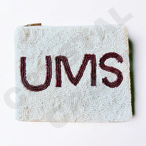 Beau et à la mode porte-monnaie portefeuille accessoire perlé de graines d'arbre de Noël pour la saison des vacances - Product Image 3