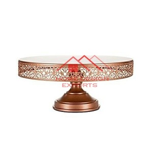 Soporte para Tartas con Diseño Maravilloso, Forma Redonda, Color Gris Piedra, para Decoración del Hogar, Bodas, Hoteles, Soporte para Cupcakes - Product Image 1