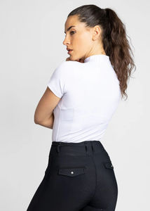 Camiseta de Equitación para Mujer, Corte Atlético, Transpirable, Ligera, Personalizable, OEM - Product Image 3