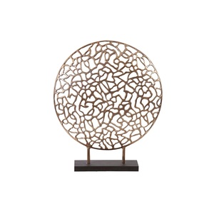 ประติมากรรมโลหะรูปปั้นอลูมิเนียมทรงโบราณสีดำสำหรับตกแต่งและออกแบบด้วยมือ - Product Image 4