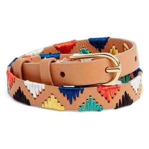 Ceinture polo en cuir véritable unisexe 100% faite à la main de style décontracté avec un beau design et une boucle en alliage - Product Image 1