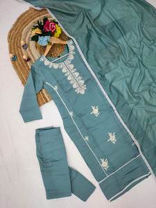 LANZAMIENTO DE NUEVA ROPA FESTIVA SALWAR KAMEEZ con DUPATTA & PENT FAUX GEORGETTE REVERSIBLE ROPA DE FIESTA CÓMODA INTERIOR - Product Image 5