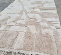 Tapis en laine marocaine fait main Soft Beni Mrirt, tapis marocain tissé à la main, tapis fait main pour salon, OEM