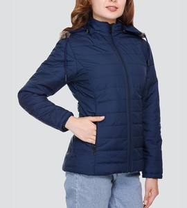 Venta al por mayor personalizado Unisex invierno Parka Casual ecológico transpirable a prueba de viento Puffer chaqueta Stand Collar Nylon Shell frontal - Product Image 3