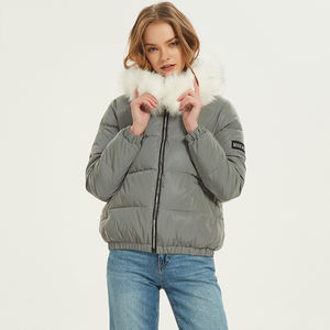 Chaqueta Acolchada con Capucha para Mujer, Reflectante, Invierno, Estilo Harajuku, Estudiantes, Parka Extra Grande, Sexy, Ropa de Calle, Impermeable, Transpirable, Ecológica - Product Image 2