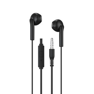 Écouteurs filaires de haute qualité, confortables, design intra-auriculaire, noir EP-261, prise auriculaire avec microphone - Product Image 1