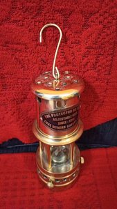 Lámpara de minero náutico de latón macizo, linterna de barco de aceite, regalo marítimo, 100% - Product Image 4