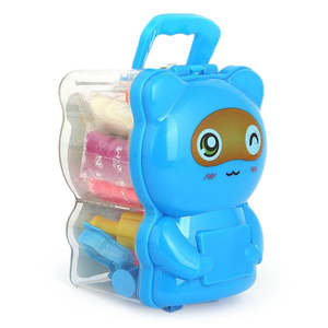 Boîte en argile en forme d'ours - Bleu - Product Image 2